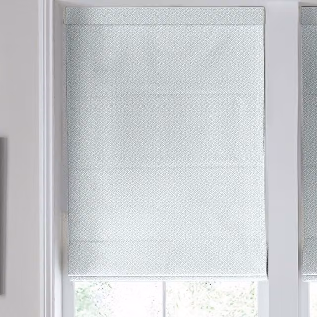 Laura Ashley Sycamore Made to Measure Blackout Roman Blind in Pale Seaspray Blue