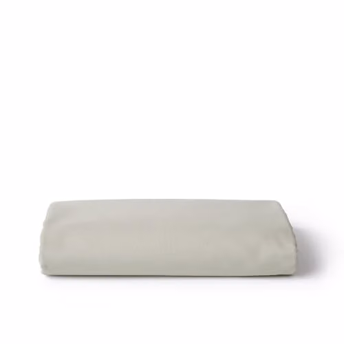 Christy Organic Cotton Percale Fitted Sheet in Beige, W/D/H: 180 x 200 cm – 2