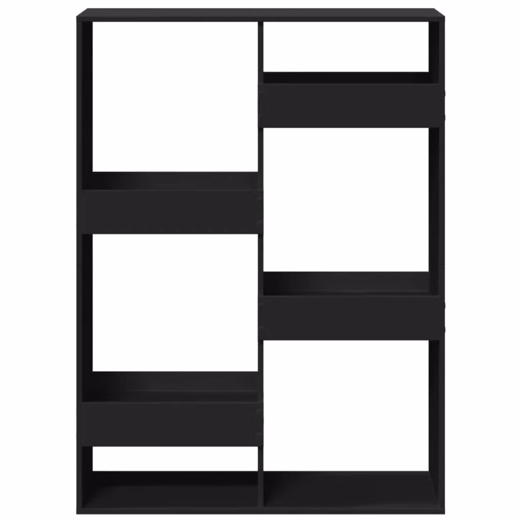 Berkfield Home Black MDF Room Divider, W: 100 cm, D: 33 cm, H: 135 cm – 3
