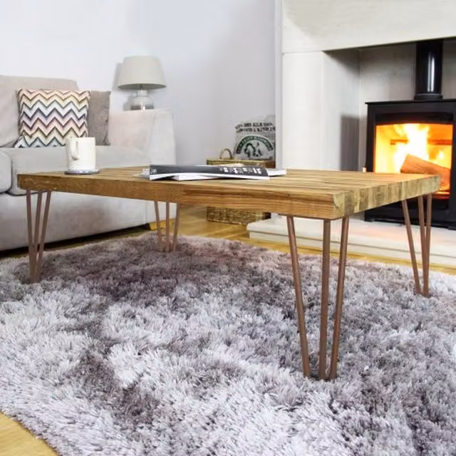 SkiSki Set of 4 Brass Hairpin Legs in Gold
