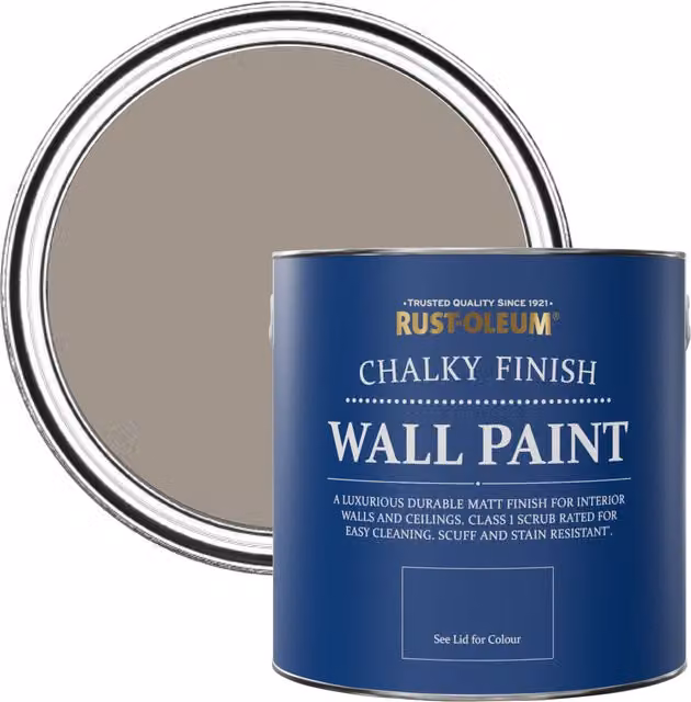Rust-Oleum Brown Matt Chalk Wall Paint - Whipped Truffle 2.5L – 1