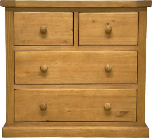 Rest Relax Rustic Brown Chunky Pine 2 Over 2 Chest