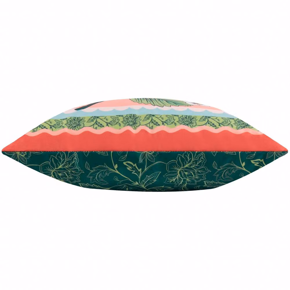 Furn Anemone Strawberries Floral Outdoor Cushion, Red and Multicolour, W/D/H: 45 x 45 x 45 cm – 3