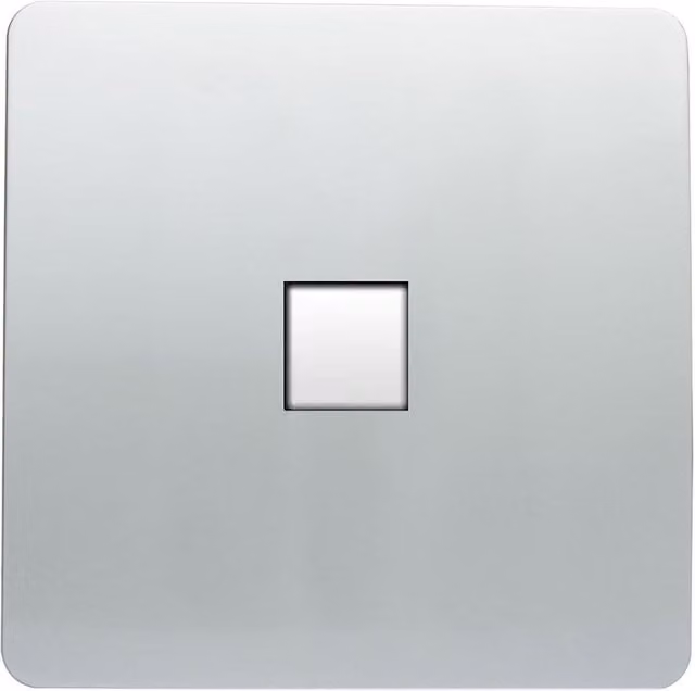 Trendi Switch 1 Gang RJ45 Cat 6 Ethernet LAN Socket in Platinum Silver