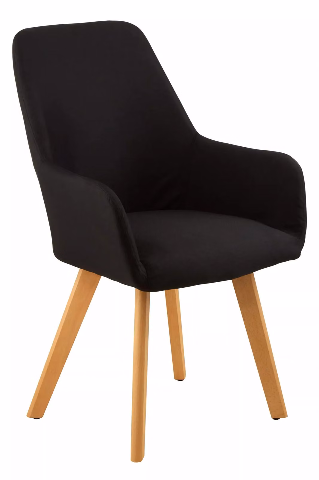 Orsina Stockholm Scandinavian Leisure Chair in Black Lacquered Beech Wood – 3