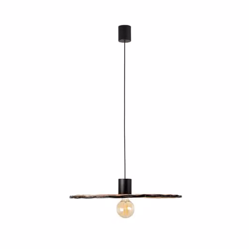 Netlighting Costas Matt Black Rattan Pendant Lamp, Diameter: 60 cm – 1