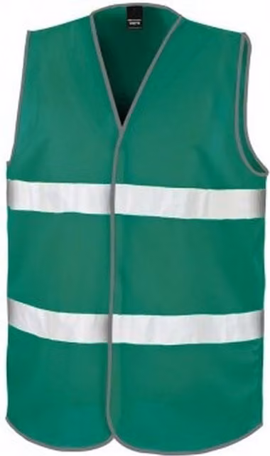 Result Core Enhanced Unisex Polyester Vest in Green, Size: Large