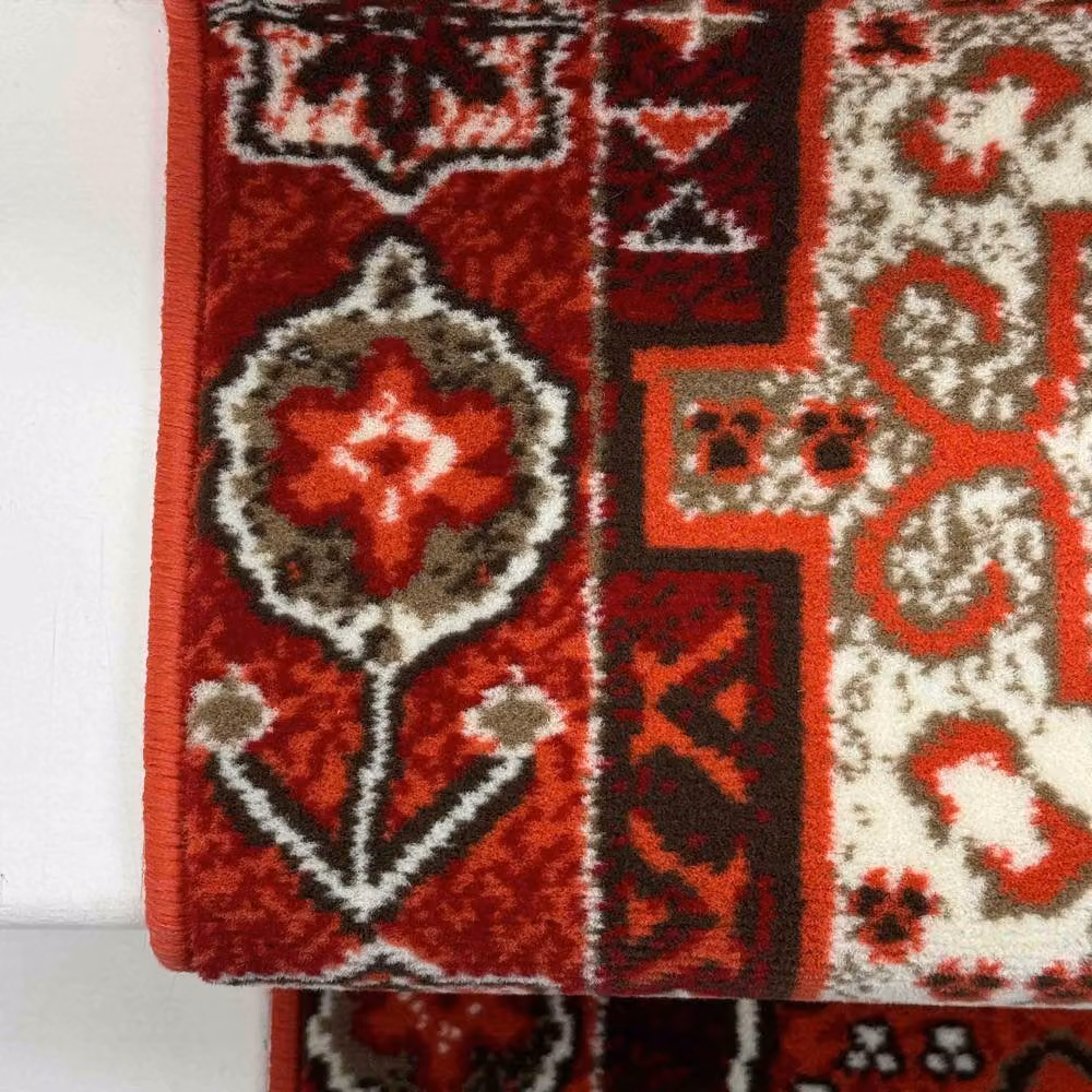 runrug Abstract Stair Runner Carpet in Red, W: 60 cm x L: 630 cm – 4