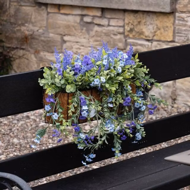 Scottish Everlastings Ltd Mixed Multicolour Trailing Outdoor Window Hanging Trough, 55 cm – 1