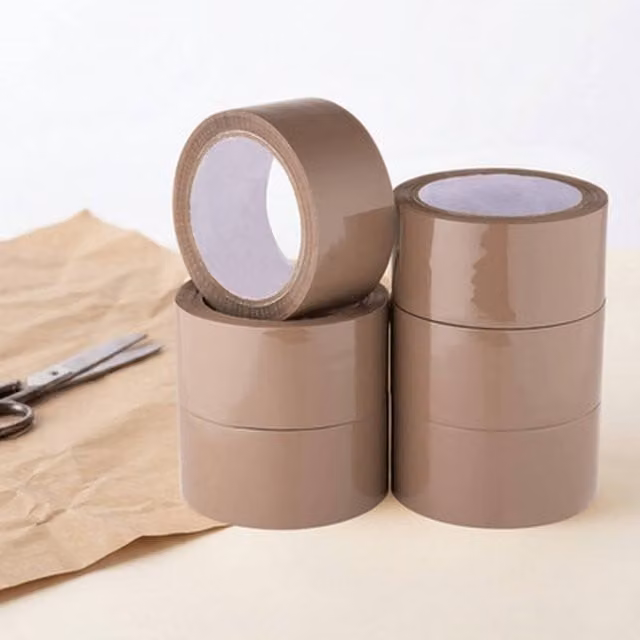 NESTLUNE 12 Pack Strong Brown Parcel Packing Tape