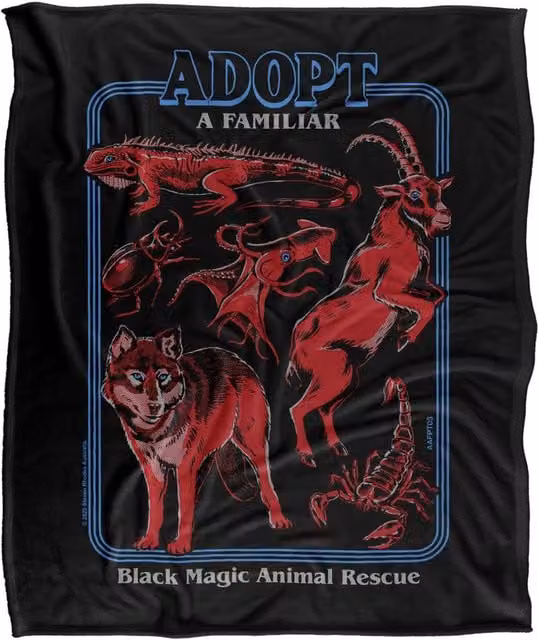 Steven Rhodes Adopt A Familiar Part 3 Multicolour Silky Super Soft Fleece Throw Blanket W/D/H: 152 x 127 cm