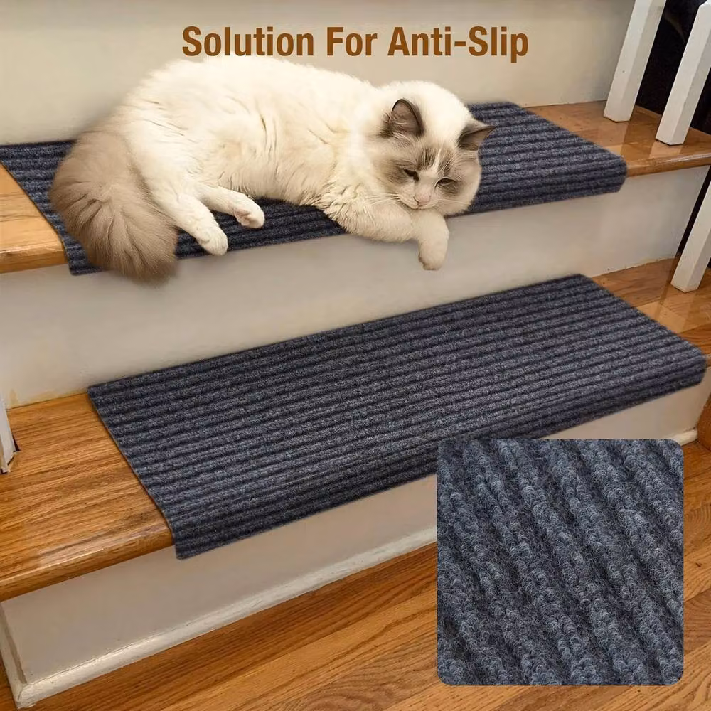 Pawnora Anti-Slip Stair Tread Pads, Dark Grey, 15 Pack – 3