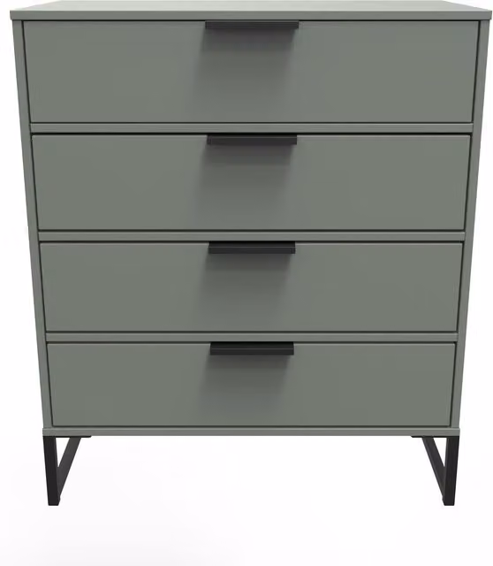 Ready Assembled 2 U Tamworth 4 Drawer Chest in Pale Green – 1