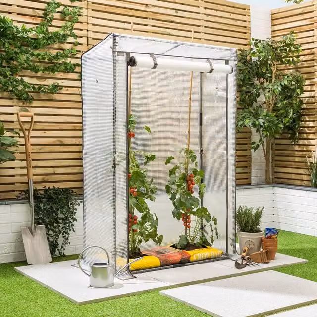Christow Black Pent Tomato Growhouse for Vegetable Gardens