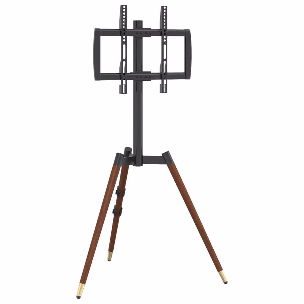 Berkfield Home TV Tripod Stand for 37-65 Inch Screens, Black, Max VESA 400x400 mm and 40 kg Capacity – 2