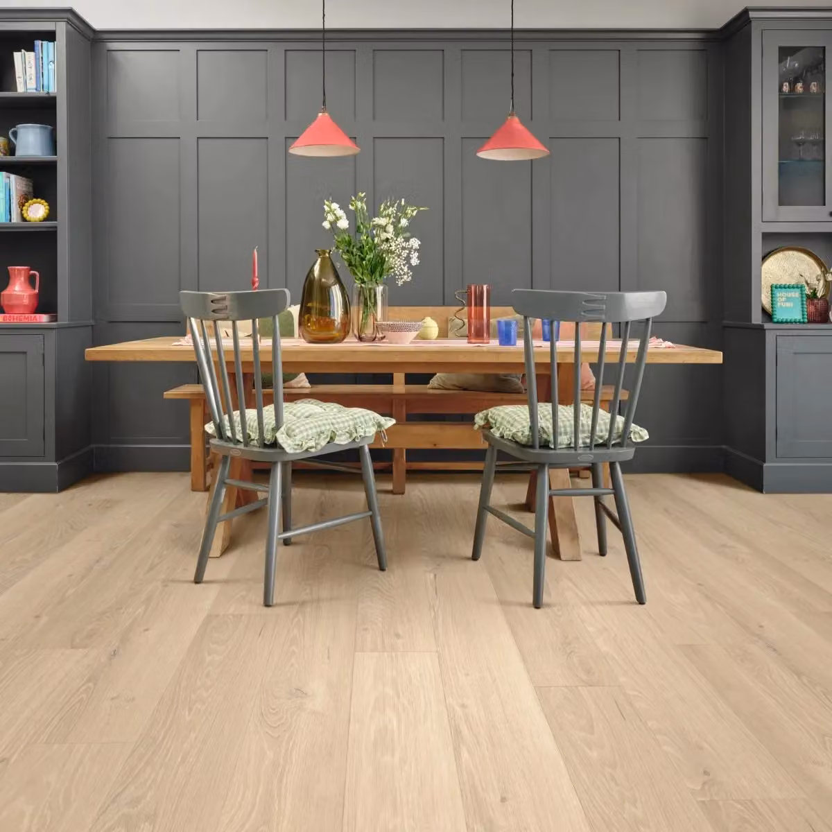 Palio Wood Effect Glue Down Luxury Vinyl Tile Plank in Beige, 2mm Thickness – 2