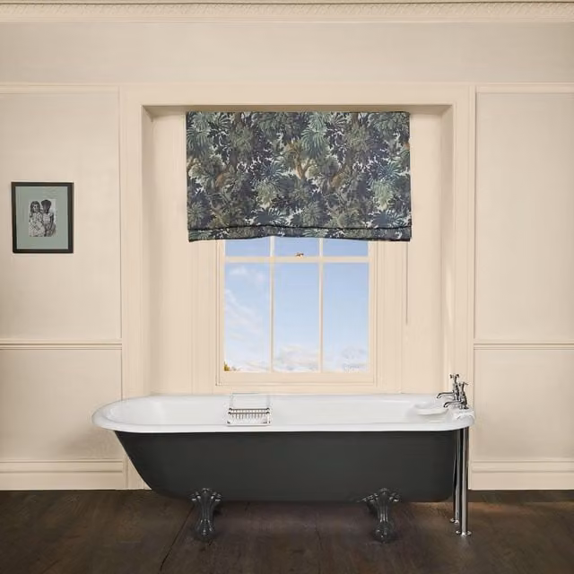 House of Hackney Verdure Floral Cotton Linen Opaque Blind in Green