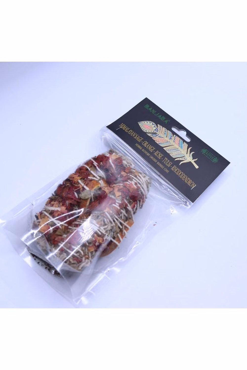 KDMD Banjara Smudge Bundle with Himalayan Sage, Orange, Rose and Tulsi in Orange – 2