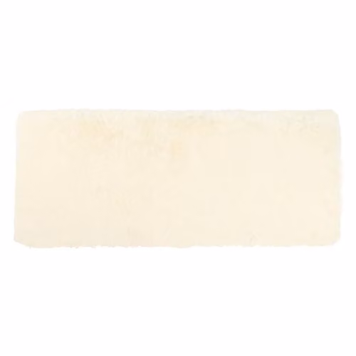 OHS Soft Fluffy Faux Fur Runner Rug in Beige, W/D: 60 x 150 cm – 3