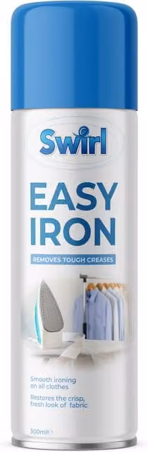 Swirl Easy Iron Fabric Restorer and Crease Remover Spray, Blue