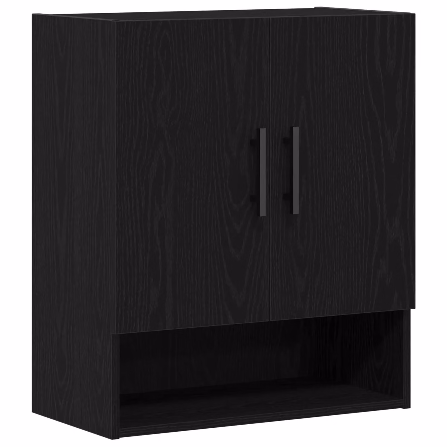 Berkfield Home Modern Wall Mounted Cabinet in Black Oak, W/D/H: 60 x 31 x 70 cm – 2