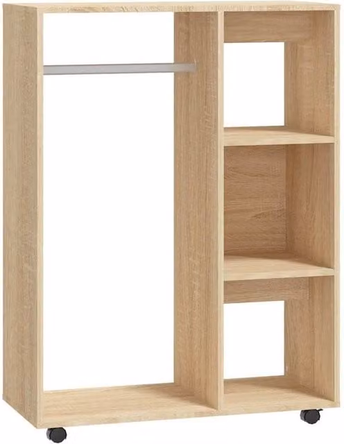 Berkfield Home Sonoma Oak Wardrobe in Brown, W/D/H: 80 x 40 x 110 cm – 1