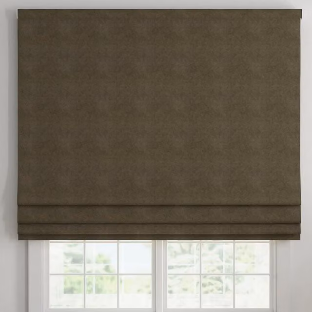 ANTE DECOR Altro Made To Measure Blackout Roman Blind in Taupe