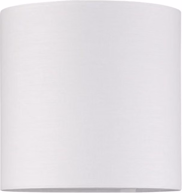 First Choice Lighting Ivory Textured Cotton Cylinder Table Shade, Diameter: 17 cm