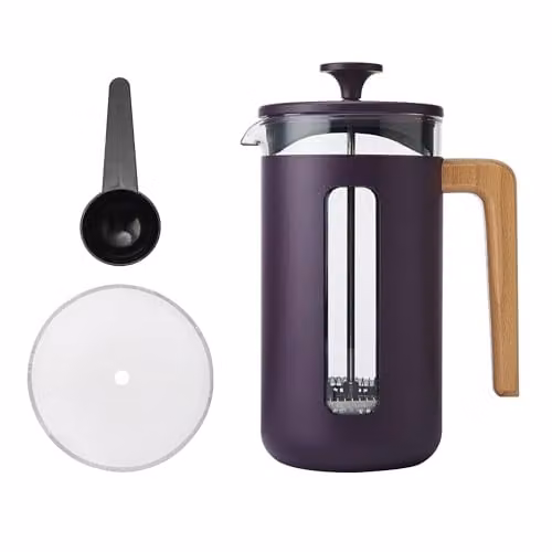 La Cafetiere Pisa 8 Cup French Press Coffee Plunger, Purple, 1L