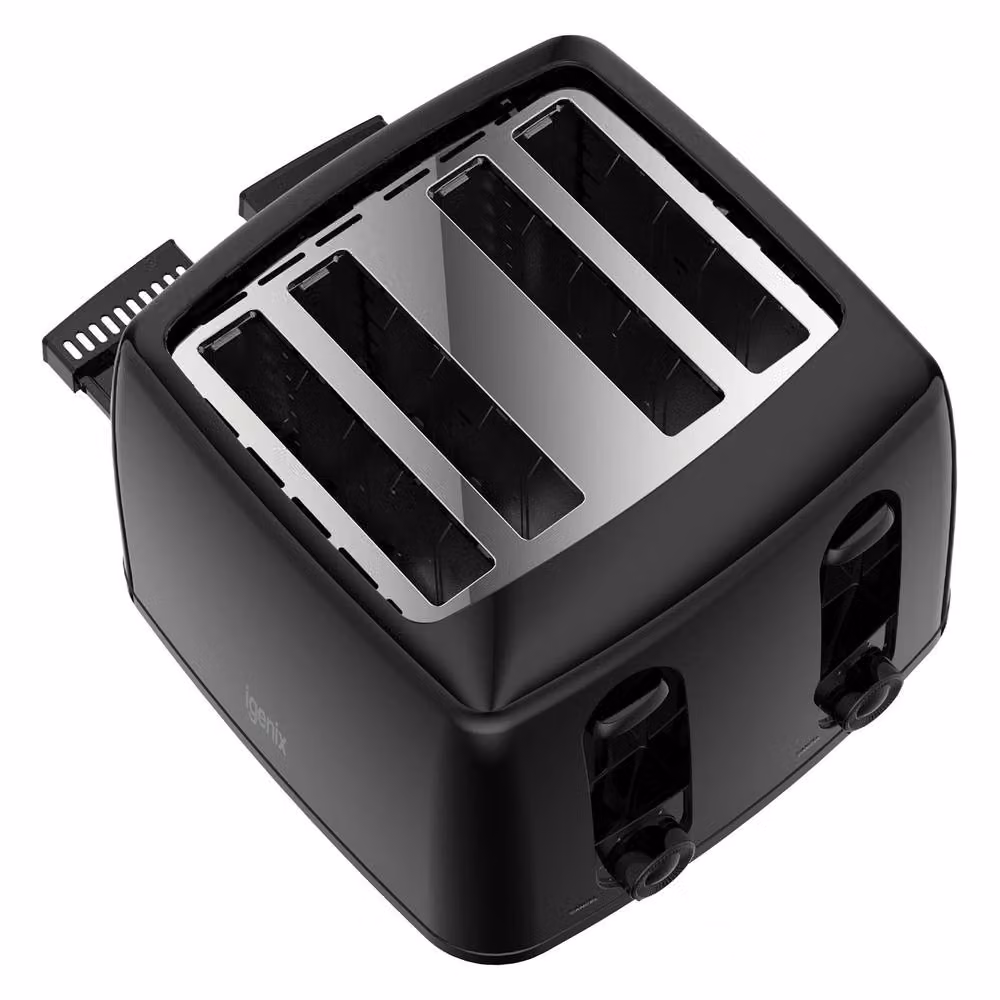 Igenix 4 Slice Toaster, 1300W, Black – 3