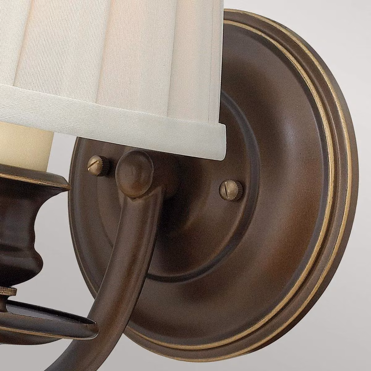 Netlighting Dunhill 1 Light Indoor Wall Light in Royal Bronze and Brown with E14 Socket – 2