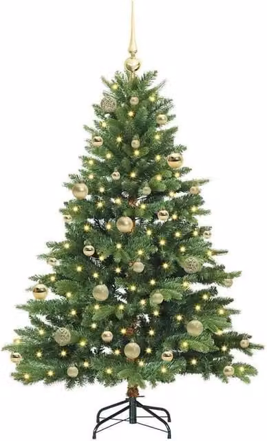 Berkfield Home Beautiful Green Artificial Christmas Tree with 150 LEDs, Height: 150 cm