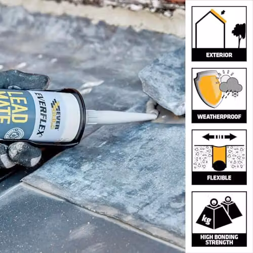 Sika SikaSeal Lead Sealant, Neutral Cure, Grey, 295ml – 2