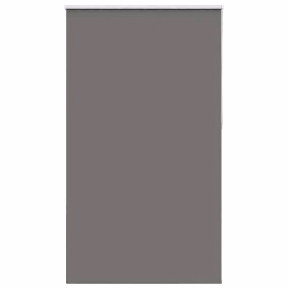 Berkfield Home Grey Blackout Roller Blind, Thermal Insulating Polyester, W: 130 cm, H: 210 cm