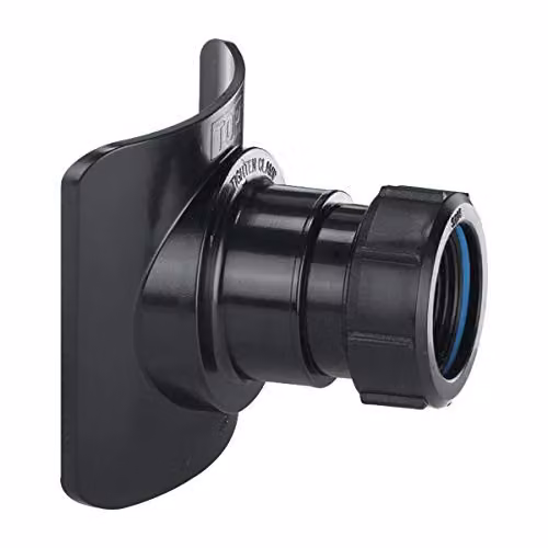 McAlpine BOSSCONN82-BL Black 1" Mechanical Soil Pipe Boss Connector – 3