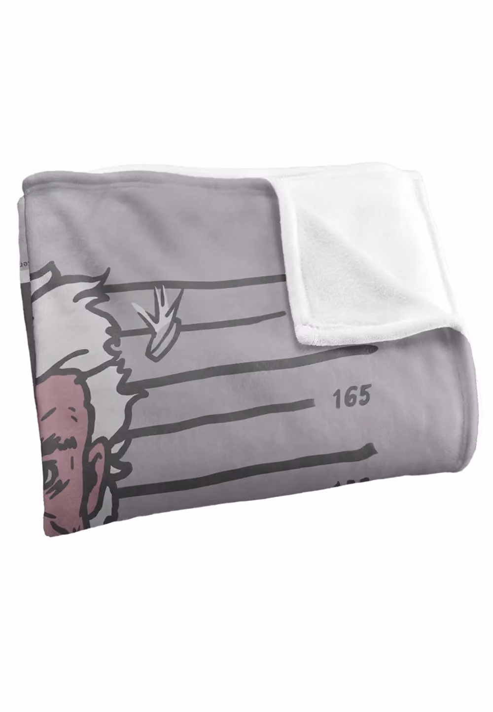 DC Comics Batman Harvey Dent Mugshot Blanket in White and Grey, W: 152 cm, D: 127 cm – 3