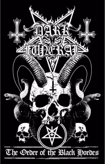 Dark Funeral Order Of The Black Hordes Black Textile Poster