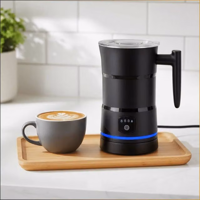 Nordara 4 in 1 Electric Milk Frother and Coffee Foamer in Black