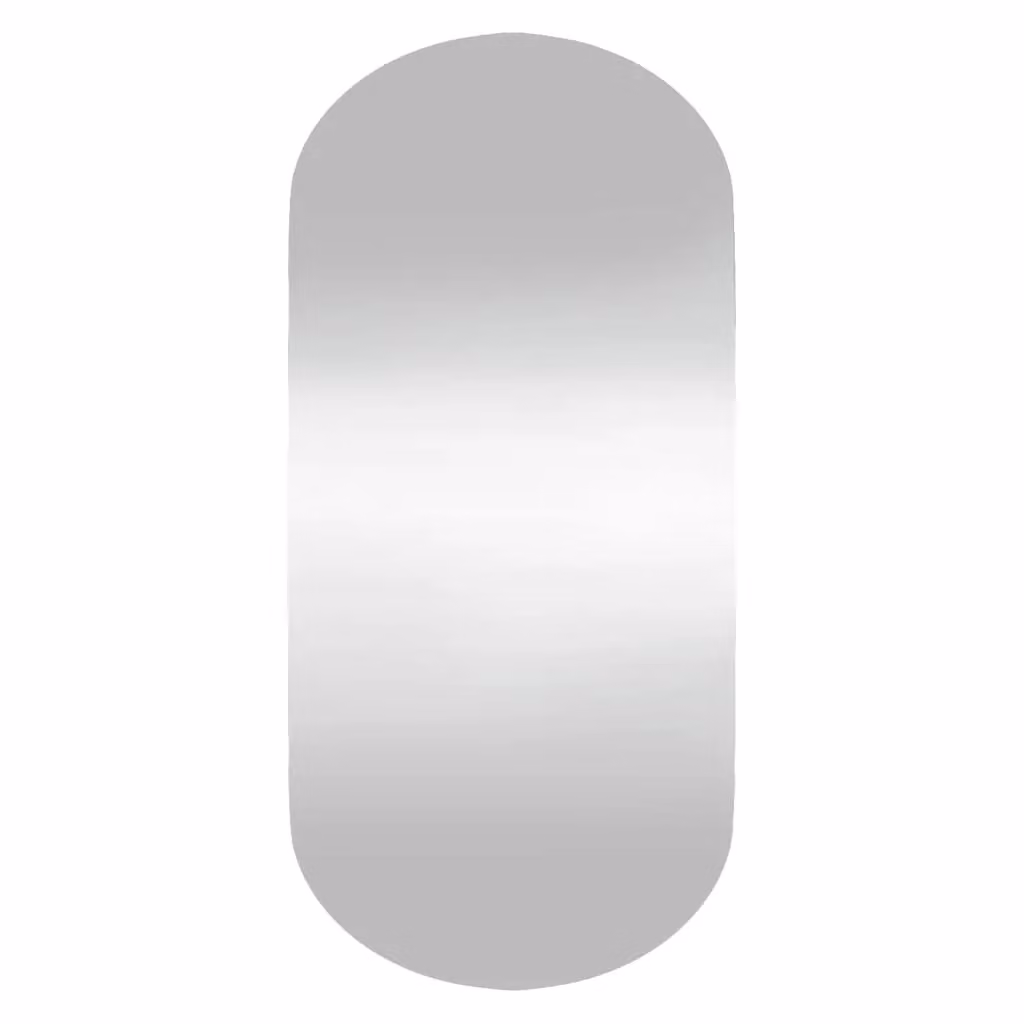 Berkfield Home Oval Glass Wall Mirror in Silver, W: 45 cm, H: 100 cm – 2