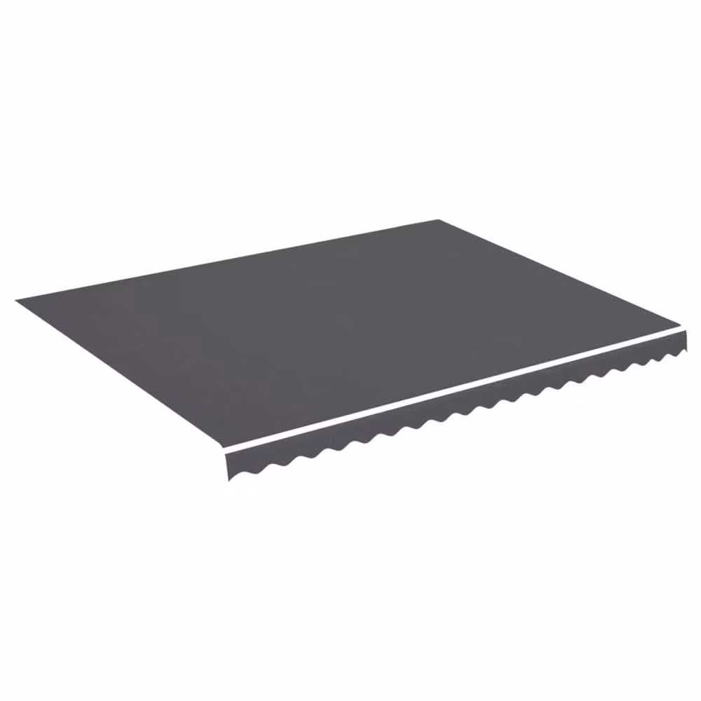 Berkfield Home Replacement Awning Fabric in Black Anthracite, Polyester, W: 4.5 m, D: 3.5 m – 2