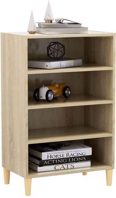 Berkfield Home Sonoma Oak Sideboard in Light Beige, W/D/H: 57 x 35 x 90 cm – 1