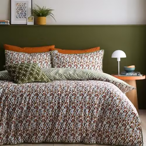 Appletree Star Geo Green Velvet Square Cushion with Removable Cover, W/D/H: 43 x 43 x 43 cm – 3