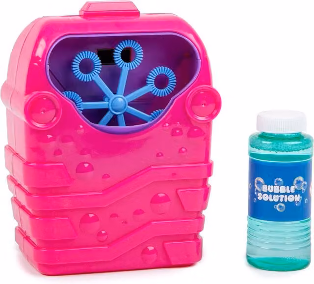 Bubble Zone Bubble Machine in Pink, Blue and Yellow