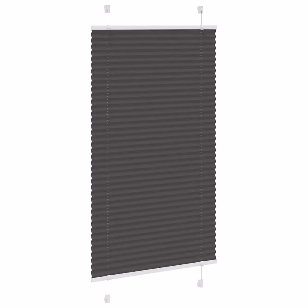 Berkfield Home Single Pleat Black Polyester Semi-Transparent Cord Blind, W: 69.4 cm, H: 100 cm – 3