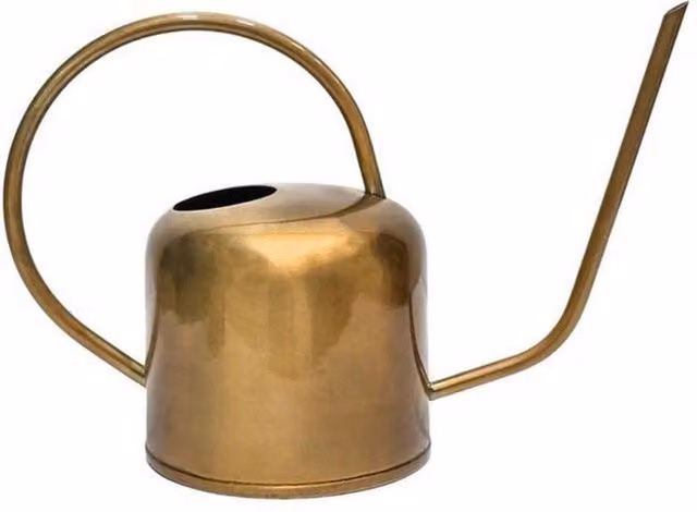 Lemon Pavilion Kew Metal Watering Can in Matt Brass Gold, W38 x D13.5 x H19 cm – 1