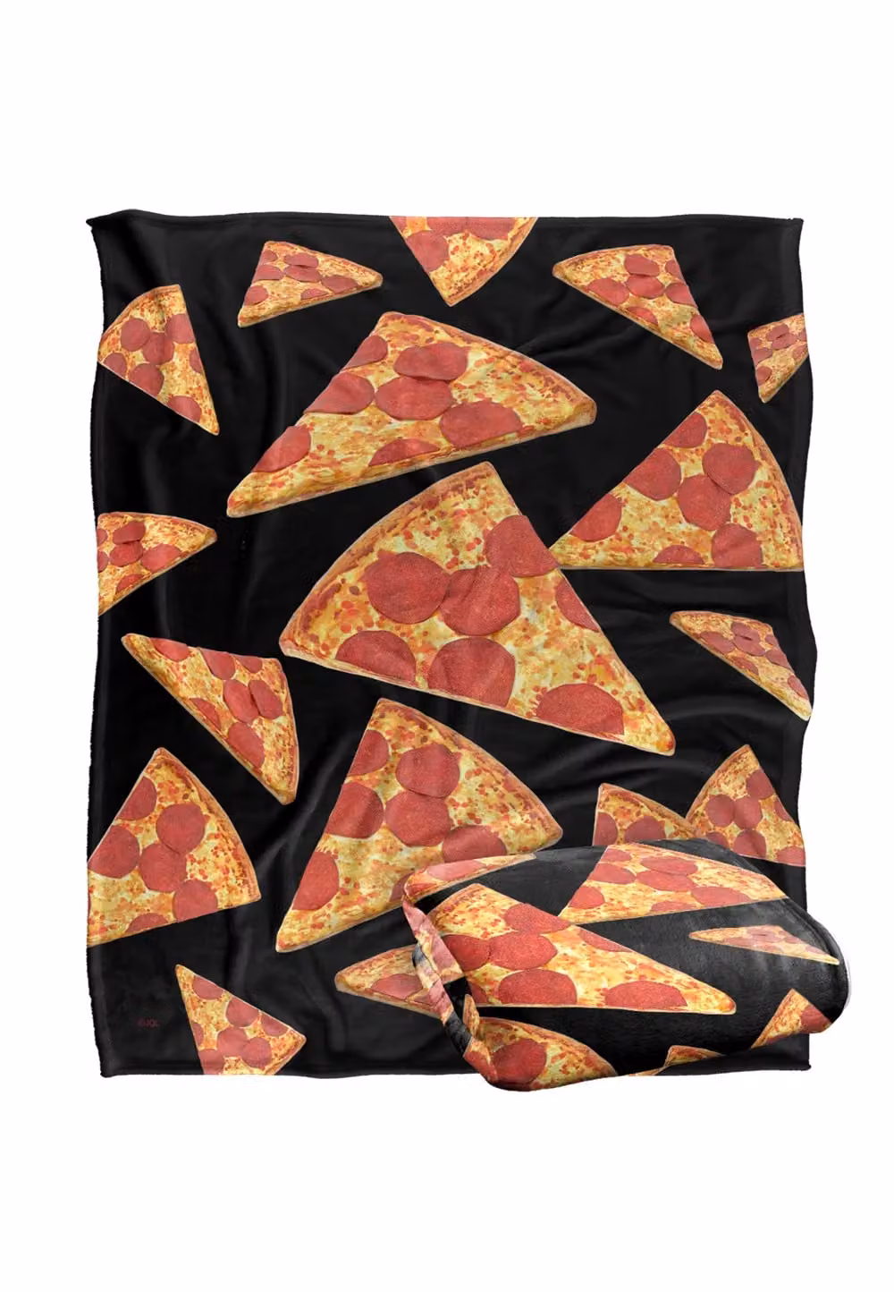 JQ Licensing James Piazza Pizza Pattern Super Soft Fleece Throw Blanket, White, W: 152 cm, D: 127 cm – 7