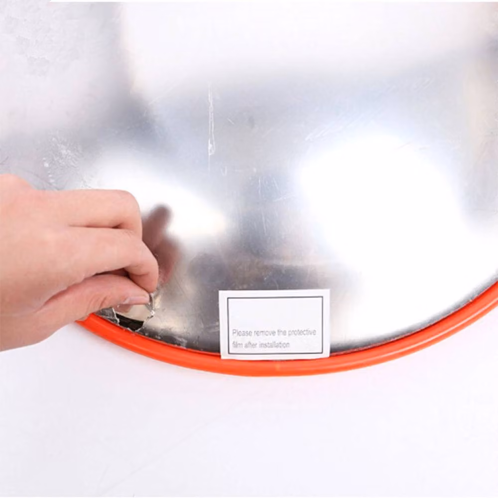 NESTLUNE Orange Garage and Driveway Blind Spot Safety Mirror, W: 100 cm, H: 60 cm – 4