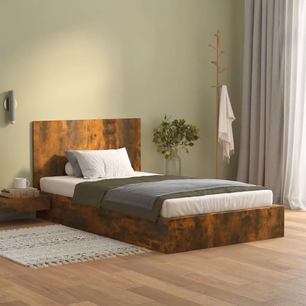 Berkfield Home Classic Bed Headboard in Smoked Oak Brown, W/D/H: 120 x 1.5 x 80 cm – 3