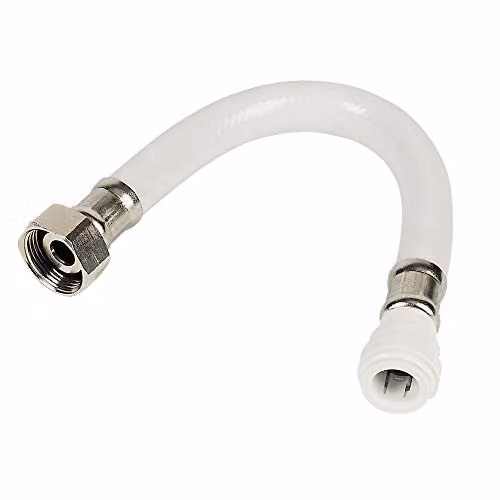 John Guest Speedfit Flex Tap Connector White 15mm x 1/2 inch x 300mm, 2 Pack