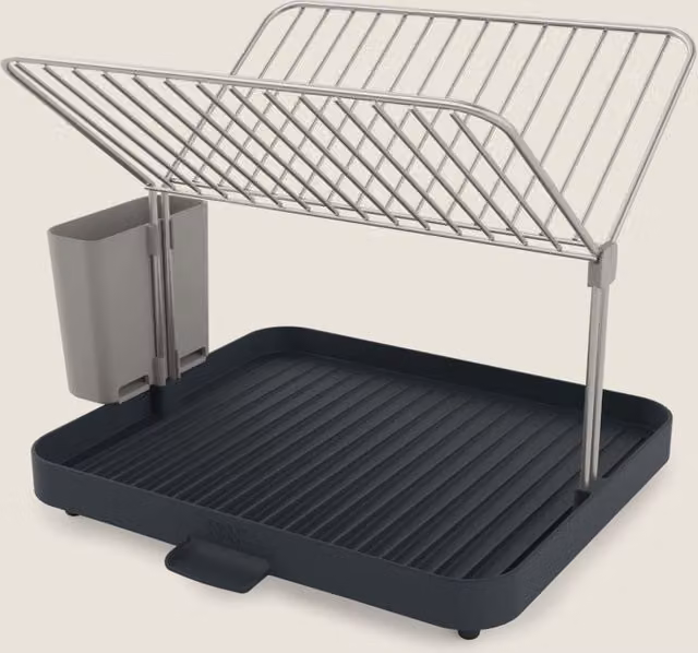 Joseph Joseph Y-Rack Dishdrainer with Cutlery Holder, Grey
